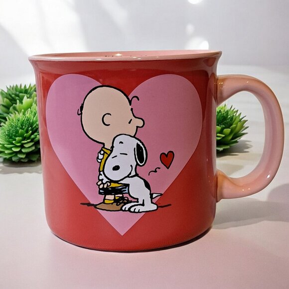 Peanuts Valentines Charlie Brown & Snoopy LIFE IS BETTER with FRIENDS Mug - Picture 1 of 7